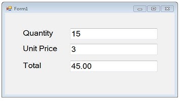 Auto Plus Quantity Unit Price in Total Amount VB.NET
