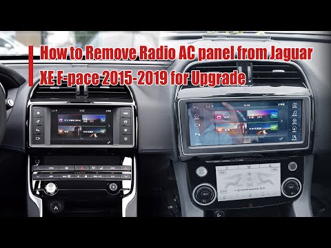 How to Remove Radio AC panel from Jaguar XE F-pace 2015-2019 for Upgrade