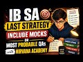IB SA Interview 2026 | Last Push to the preparation | Mocks + Most Probable QAs