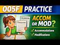 TExES SPED 005F Practice | Accommodations & Modifications Explained