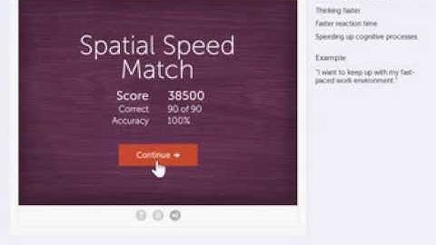 Lumosity - Spatial Speed Match