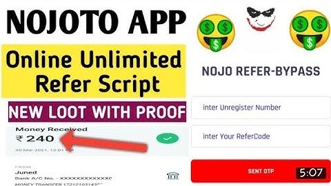 Nojoto App Refer Bypass Trick || Nojoto App Unlimited Refer Script || Fully Hack Trick