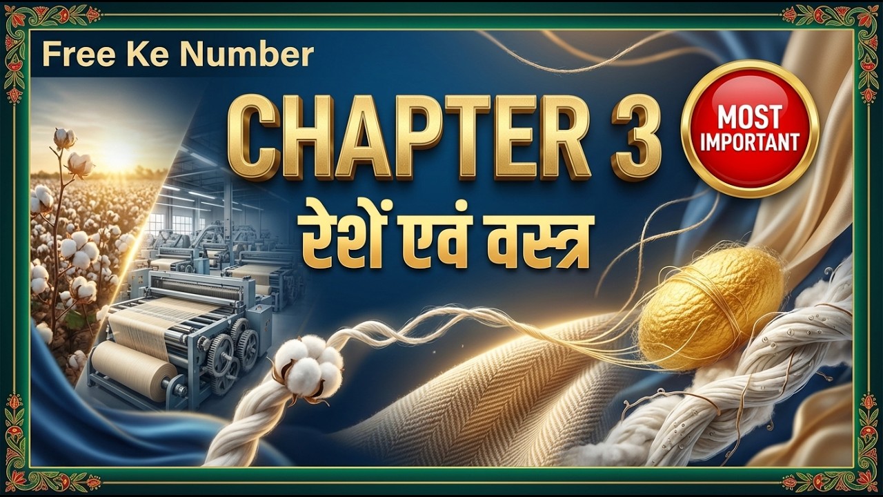 रेशें एवं वस्त्र | Chapter 3 Complete Masterclass | TET / CTET / UPTET Science 2026