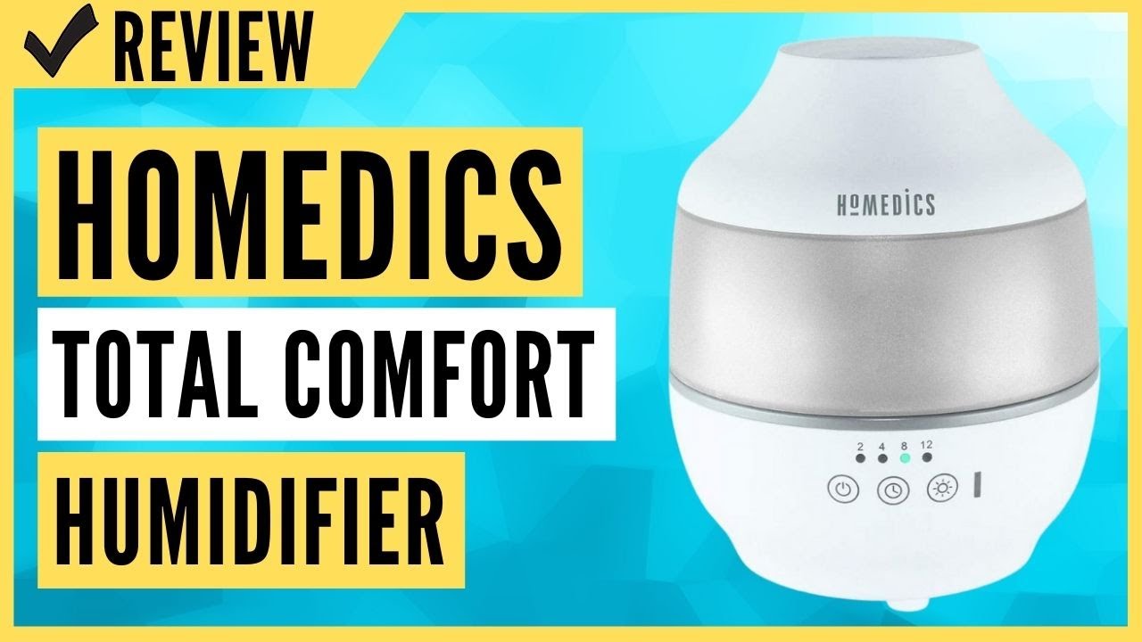 Homedics TotalComfort Cool Mist Ultrasonic Humidifier with Essential Oil  Tray and Color Changing Illumination