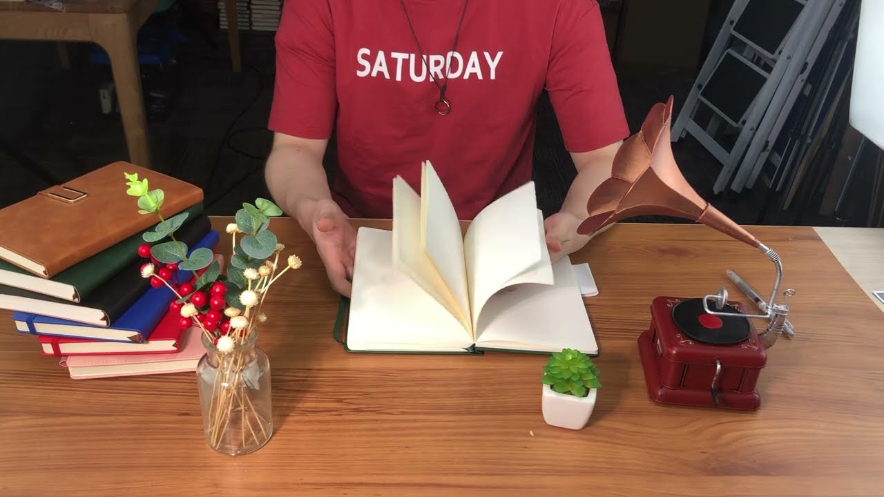 Lined Journal Notebook Hardcover with 376 Numbered Pages 100GSM Paper 