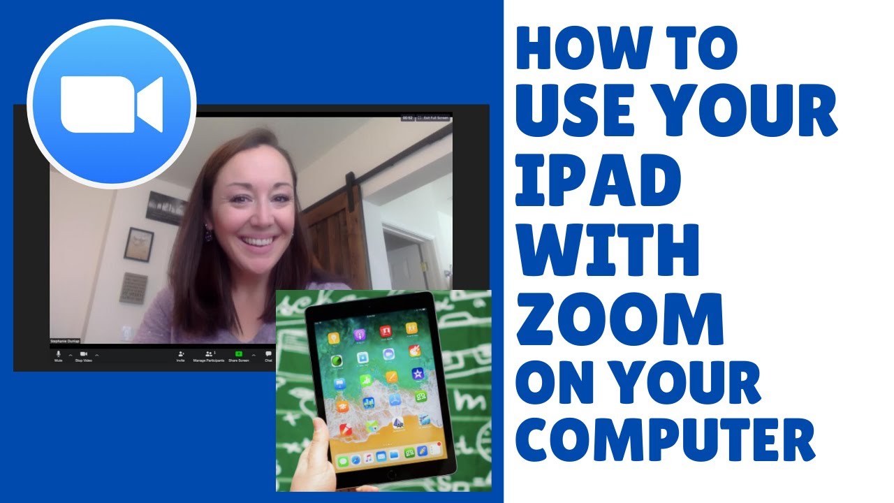 How to Use Your iPad in a Zoom Meeting on Your Computer - YouTube