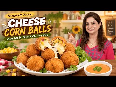You are NOT Ready for That Cheese Pull - Crispy Cheese Corn Balls | Ultimate Cheese Bombs