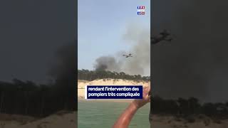 La Teste-de-Buch : les plages cernées par le feu