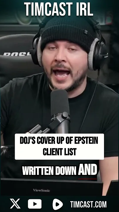 DOJ’s COVER UP Of Epstein Client List