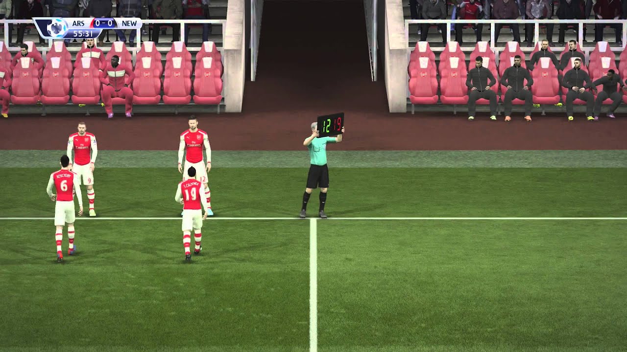 FIFA 15 ARSENAL V NEWCASTLE UNITED