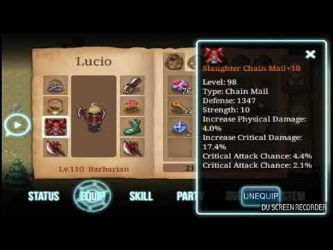 How To Get Equip lv 110 