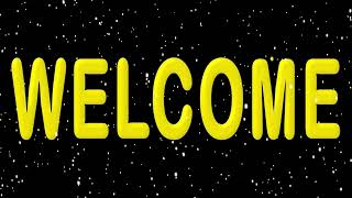 3D Welcome Animation | Different Effects & Speed | Black Screen | Copyright Free