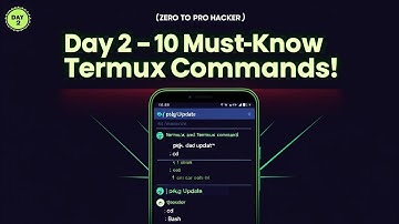 Day 2 --  10 Basic Termux Commands for Beginners | Start Ethical Hacking with Android .