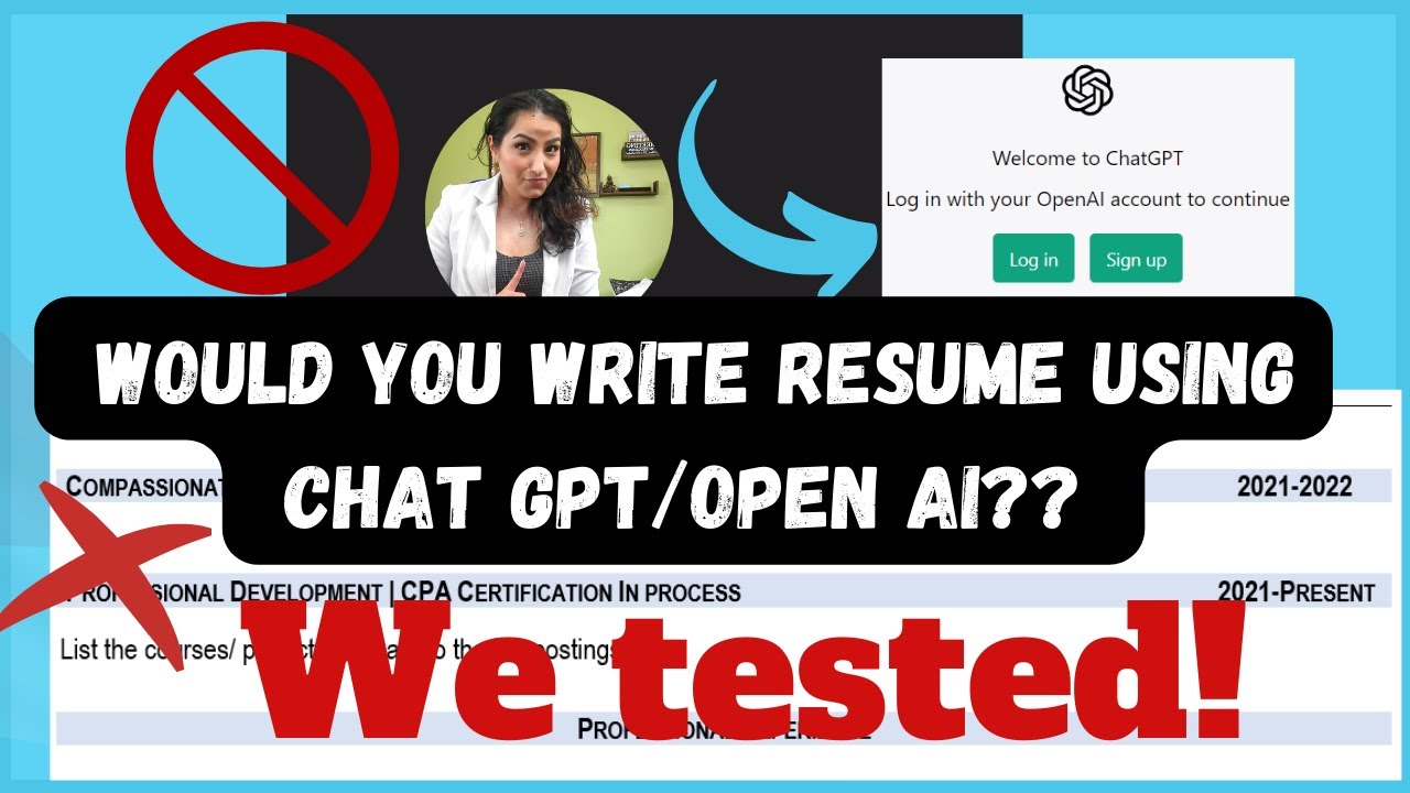 resume writing chat gpt