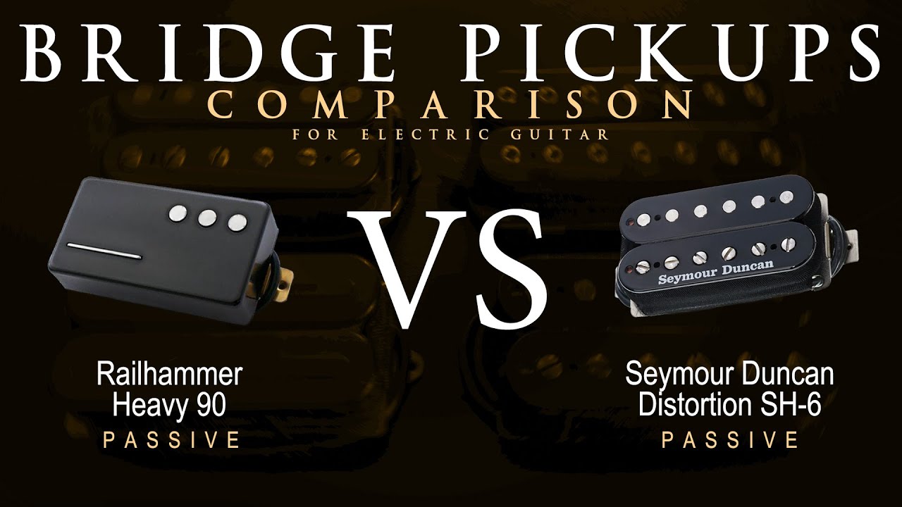 Railhammer HEAVY 90 vs Seymour Duncan DISTORTION SH-6 - Bridge Guitar  Pickup Comparison Tone Demo