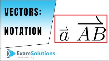 Vector notation (2D version), unit base vectors : ExamSolutions Maths Revision