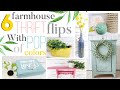 🌿 6 Farmhouse Thrift Flips with a POP of Color | Thrift Store Flips | DIY Farmhouse Decor