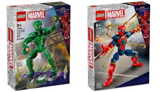 All LEGO Marvel Spider Man Construction Figures April 2024 Compilation/Collection Speed Build