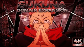 Sukuna Domain Expansion - Malevolent Shrine | 4K Ultra HD 