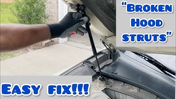 How to fix a broken hood struts | Hood will not stay open | Honda Crosstour