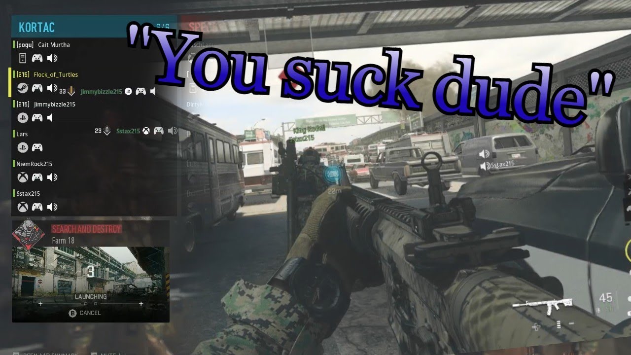 Modern Warfare 2 but it's just me being bullied