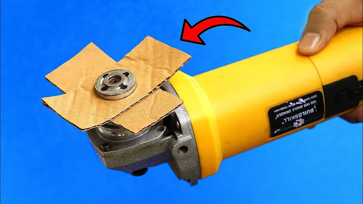 Breakthrough Idea: Insert Cardboard Into Angle Grinder | Angle Grinder Hacks