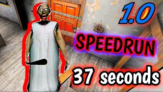 Granny 1.0 speedrun - in 37 seconds *no shortcuts*