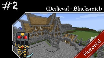 Minecraft Medieval Builds - Blacksmith Tutorial - Part 2 of 6 - How to Build a Medieval Blacksmith