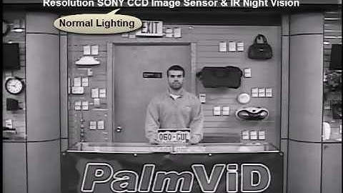 PalmVID Black & White with High Resolution Sony CCD Image Sensor & Night Vision Sample Video
