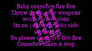 Cease fire christina aguilera lyrics