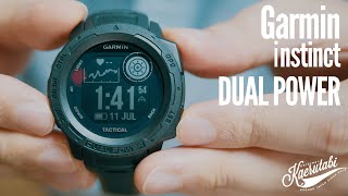 【新商品】ついに！！ソーラー充電対応になったGarmin INSTINCT DUAL POWER レビュー【スマートウォッチ】