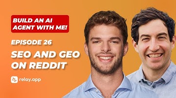 Build an AI Agent with Pietro! Ep. 26 SEO/GEO on Reddit