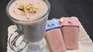 Altyazı Çilekli Muzlu Smoothie Nasıl Yapılır? Smoothie Dondurma