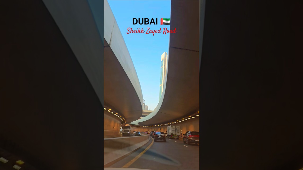 Dubai Sheikh Zayed Road View🇦🇪♥️| 
