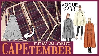 CAPEtember Sew-Along #6: Pockets & Front Panel // Vogue 9288