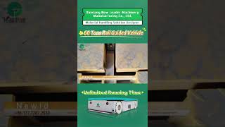 Remote Control Rail Guided Vehicle with Automatic Tow Bar#trolley #cart #oem #RGV #transporter