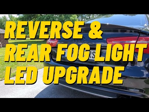 C7 Audi A6 Reverse Light & Rear Fog Light LED Upgrade | Tail Light Removal DIY