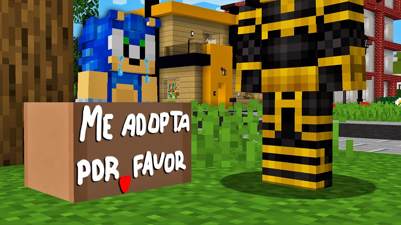 NADIE QUIERE ADOPTAR A SONIC EN MINECRAFT 😭