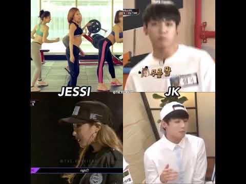 Jessi vs Jungkook 😂 Who did best? 🤣🤣🤣 #bts #shorts