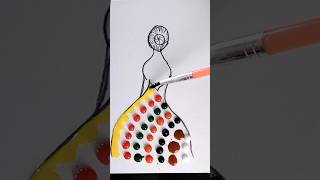 girl dress rainbow ? waterdropart colour mixing ? tiktok trending viral video drawing fashion