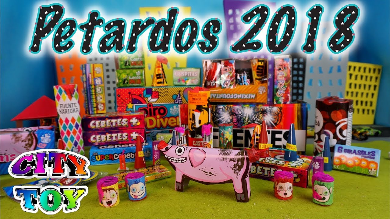 Petardos y fuegos pirotécnicos para este 2018
