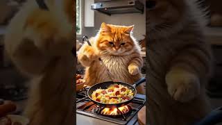 Cat Buys Sausage, Makes Epic Fried Rice Feast