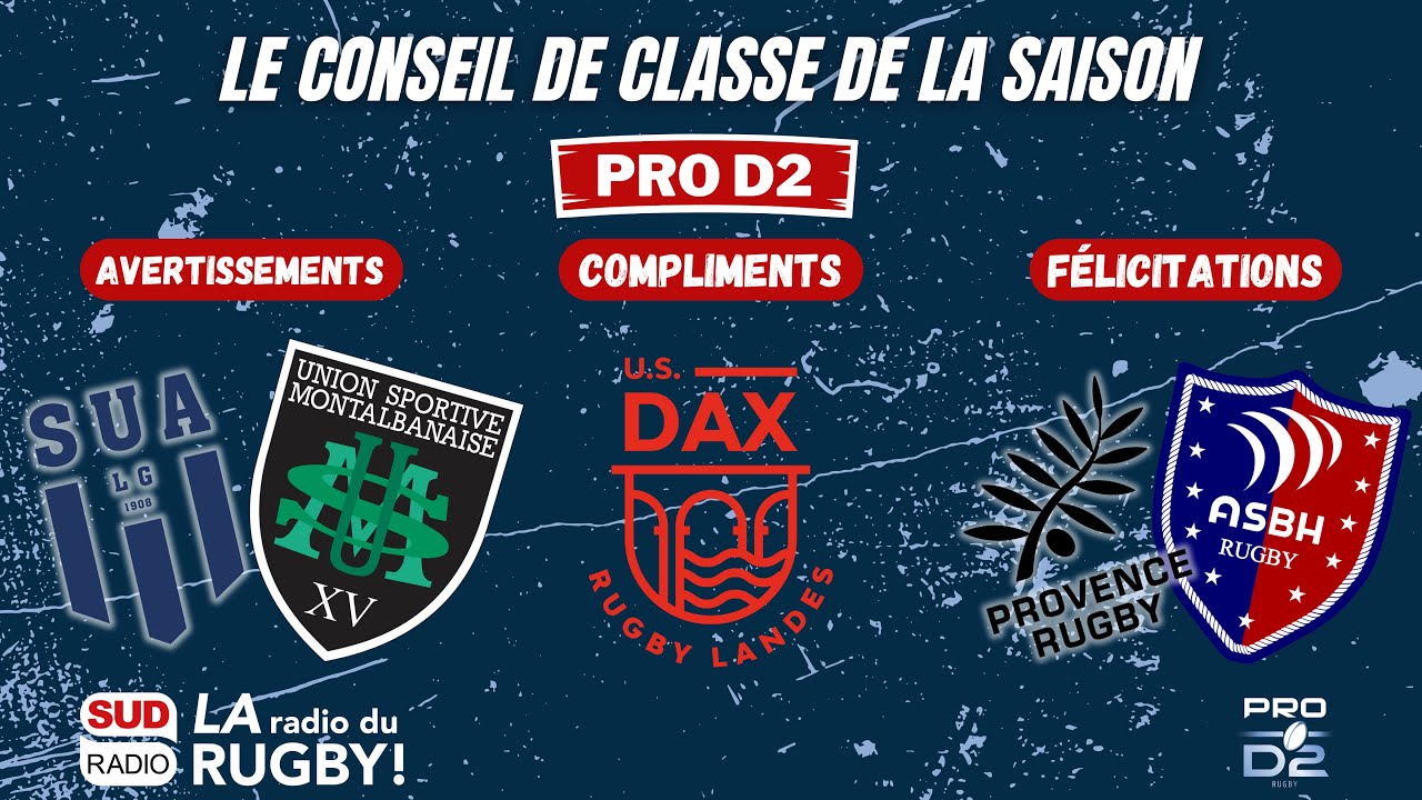 Le Conseil de classe de la saison régulière de Pro D2