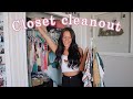 Decluttering my very messy closet