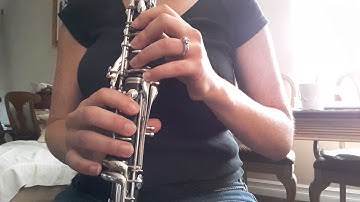 Clarinet 2 octave A major scale