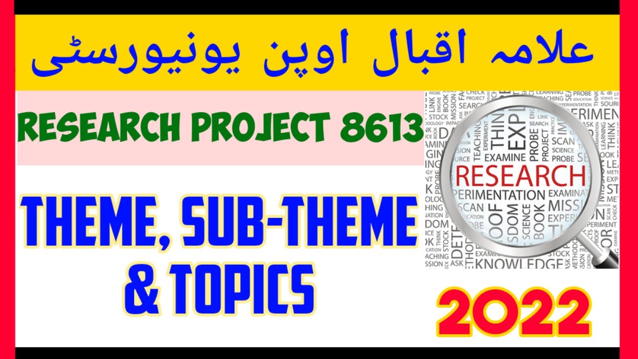 8613 research project topics autumn 2022