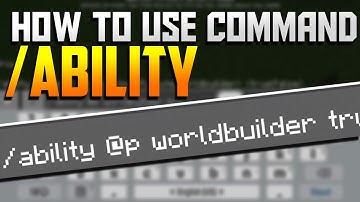 How to use /ability Command! - Minecraft PE 1.6.0.5