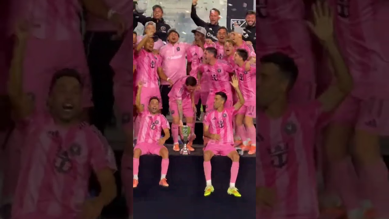 Inter Miami CF Trophy Celebration 🏆