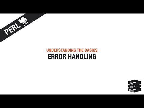 Perl Basics #11: Error Handling