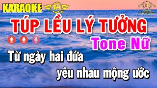 Download Lagu Túp Lều Lý Tưởng Karaoke Tone Nữ ( Cm ) Âm Thanh Nhạc Sống Cực Sung | Trọng Hiếu MP3